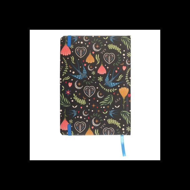 Midnight Bloom Print A5 Notebook