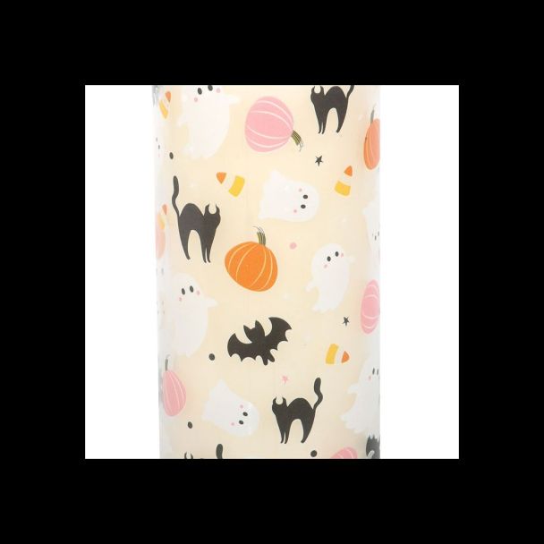 Sweet and Spooky Print Candy Corn Tube Candle