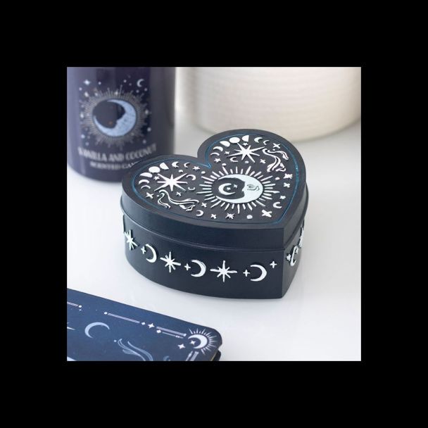 Blue Moon Heart Trinket Box