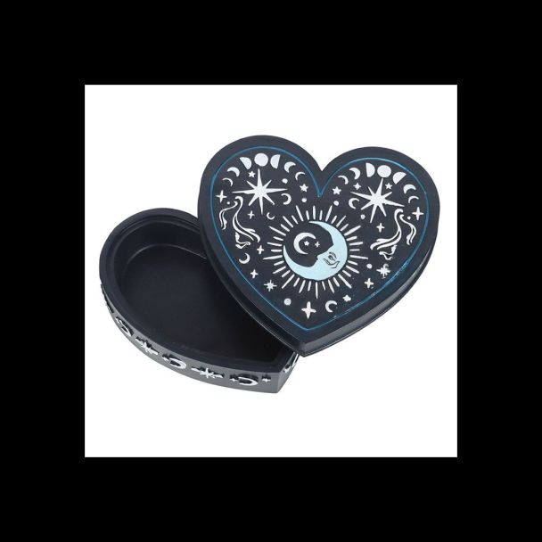 Blue Moon Heart Trinket Box