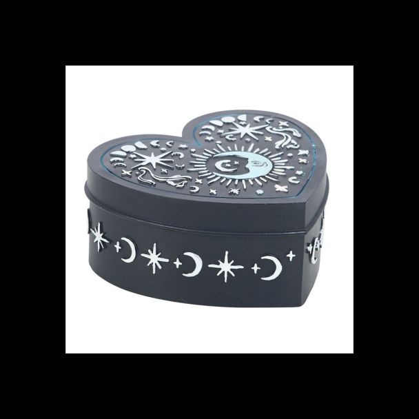 Blue Moon Heart Trinket Box