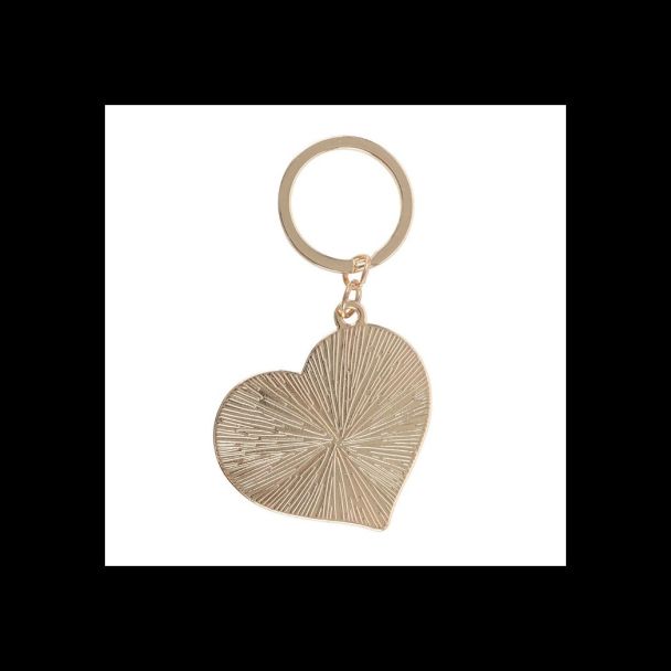 Checkerboard Heart Keyring