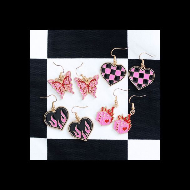 Burning Heart Earrings