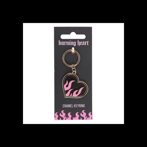 Burning Heart Keyring