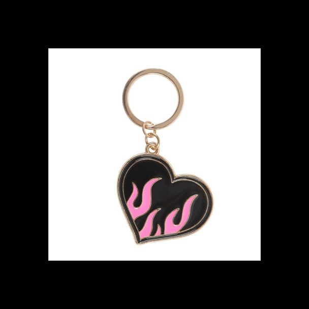 Burning Heart Keyring