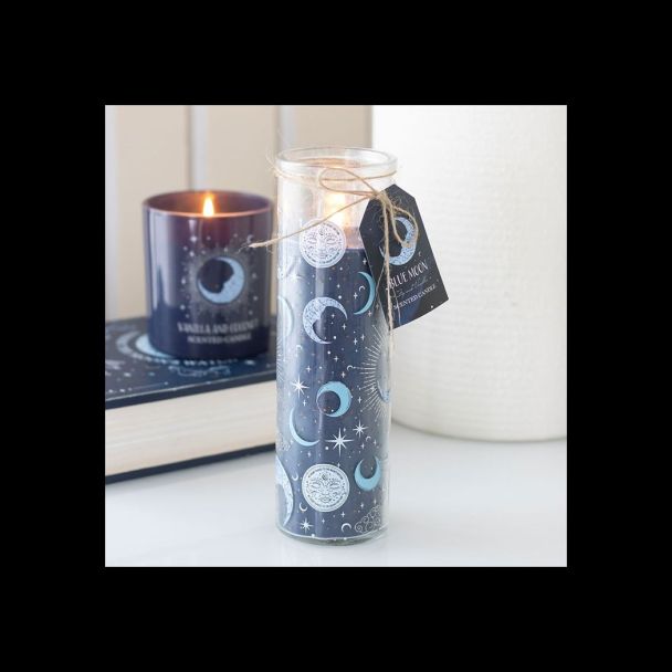 Blue Moon Print Wild Blueberry & Vanilla Tube Candle