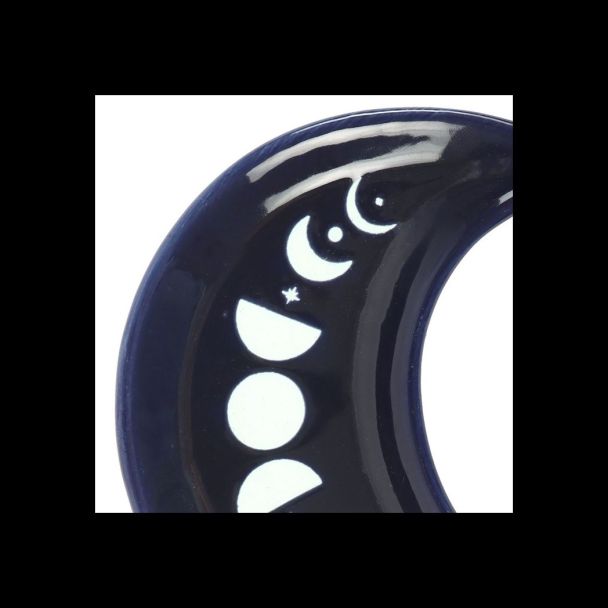 Blue Moon Phase Crescent Moon Trinket Dish
