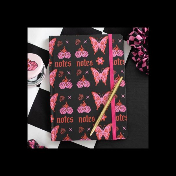 Flaming Butterfly A5 Notebook