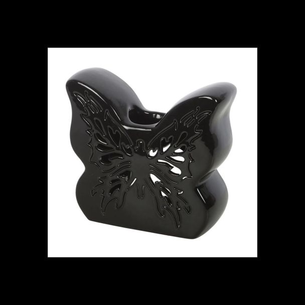 Black Cut-Out Butterfly Oil Burner
