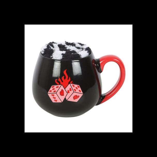 Black Dice Mug and Socks Set