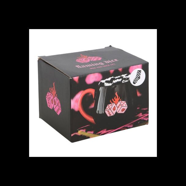 Black Dice Mug and Socks Set