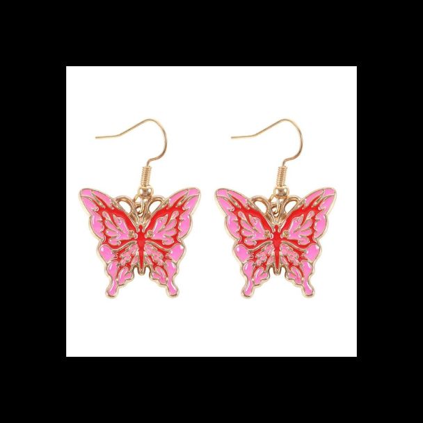 Flaming Butterfly Earrings