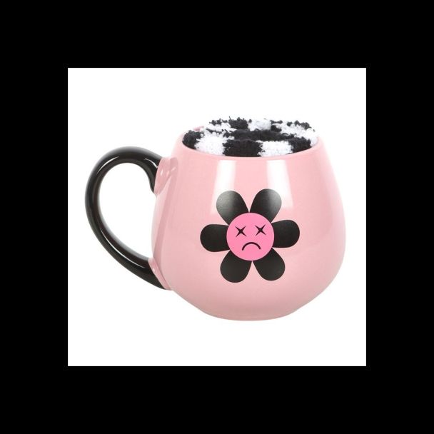 Sad Flower Mug and Socks Set