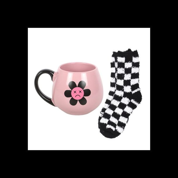 Sad Flower Mug and Socks Set