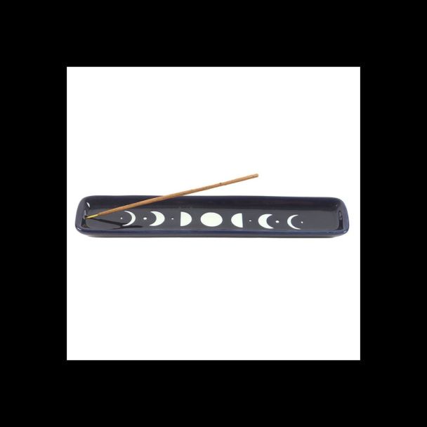 Blue Moon Phase Ceramic Incense Ash Catcher