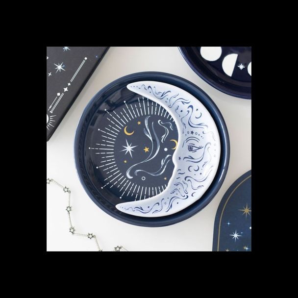 Blue Moon Stacking Trinket Dish