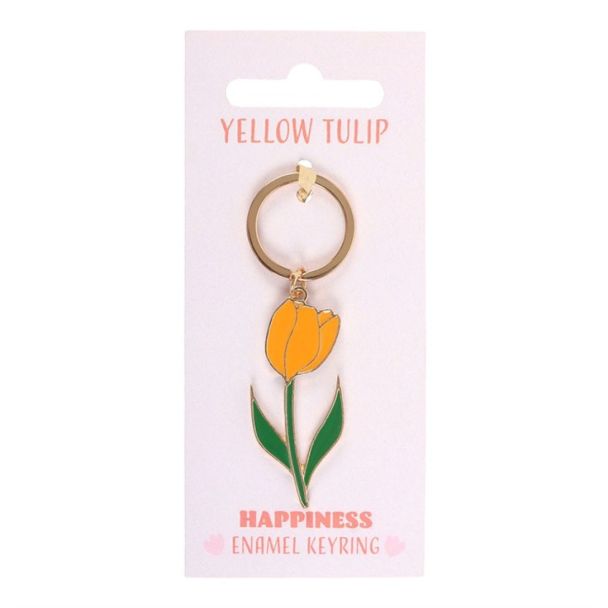Yellow Tulip Keyring