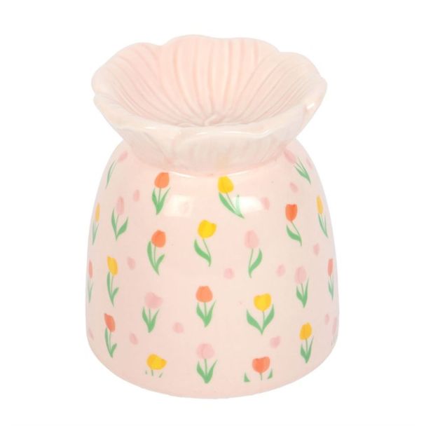 Tulip Print Oil Burner and Wax Warmer