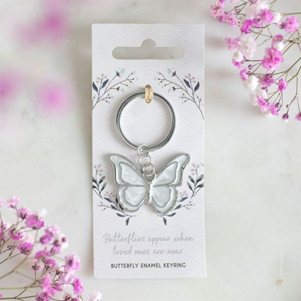 Butterflies Appear Keyring