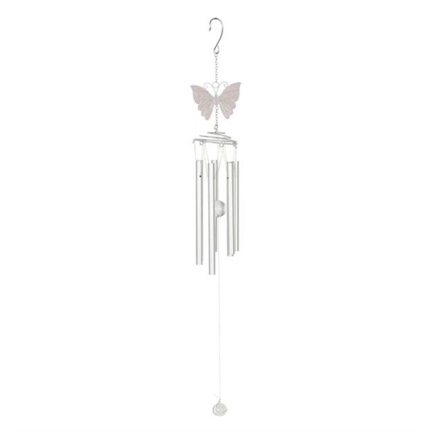 White Butterfly Windchime