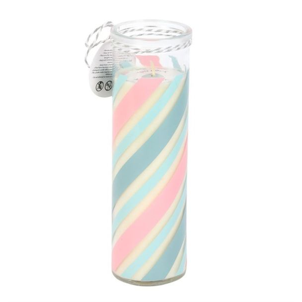 Candy Stripe Bubblegum Tube Candle