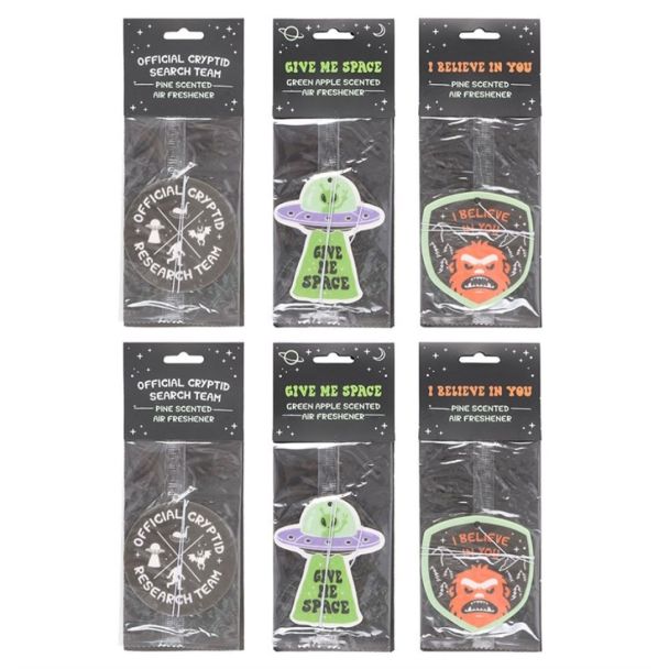 Set of 6 Camp Cryptid Scented Air Fresheners