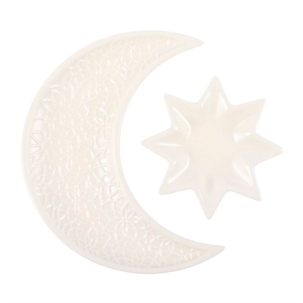 Crescent Moon and Star Trinket Dishes