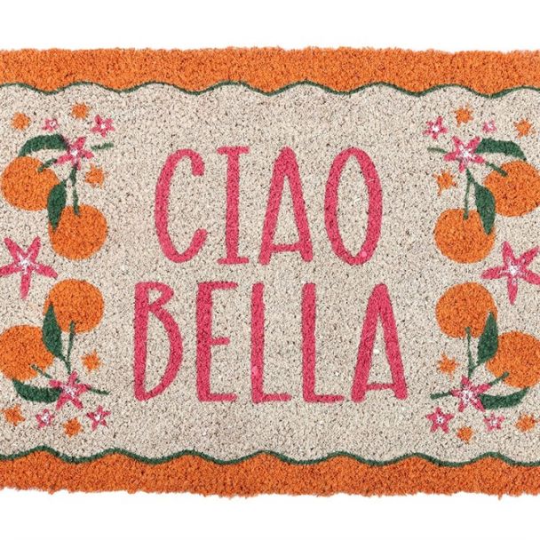 Orange Ciao Bella Doormat