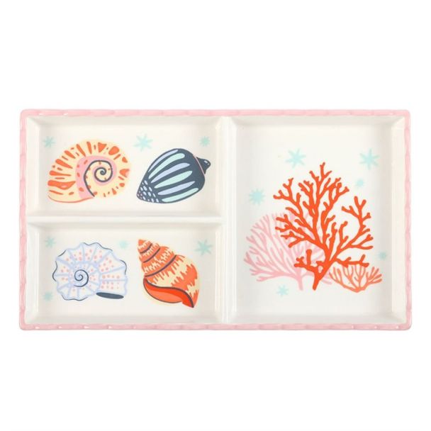 Pastel Shell and Coral Trinket Tray