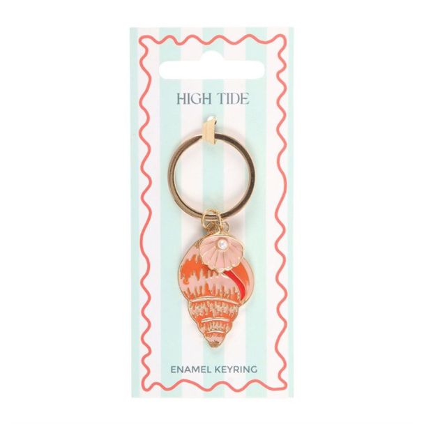 High Tide Shell Keyring