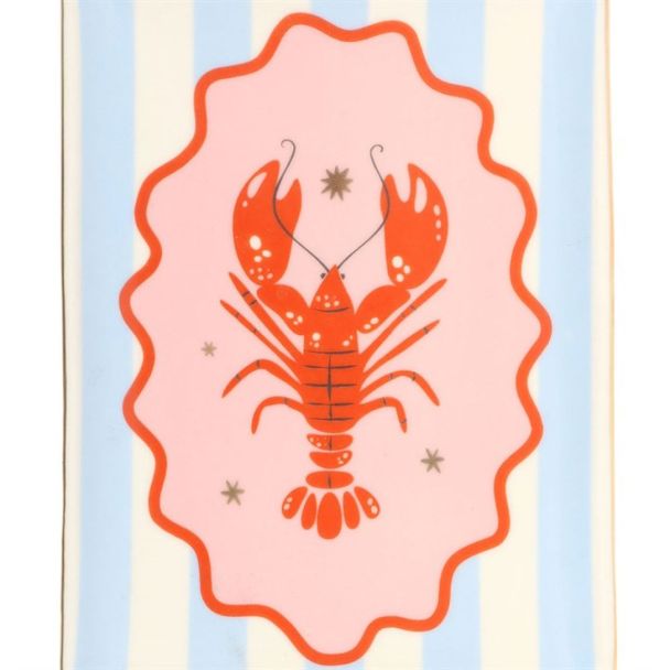 Striped Lobster Trinket Dish