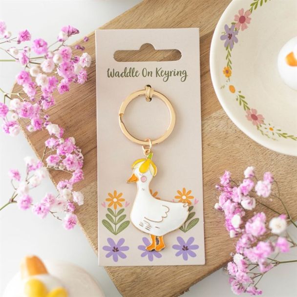 Waddle On Duck Keyring