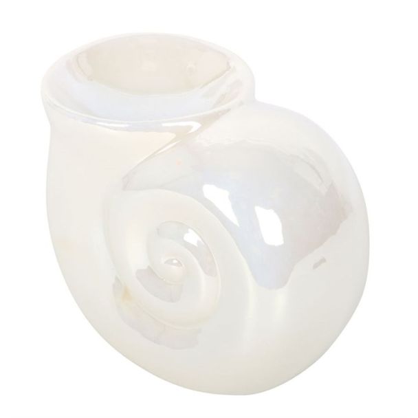 Pearlescent Spiral Shell Oil Burner