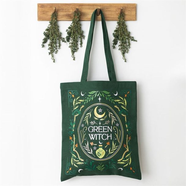 Green Witch Tote Bag