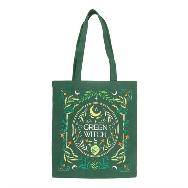 Green Witch Tote Bag