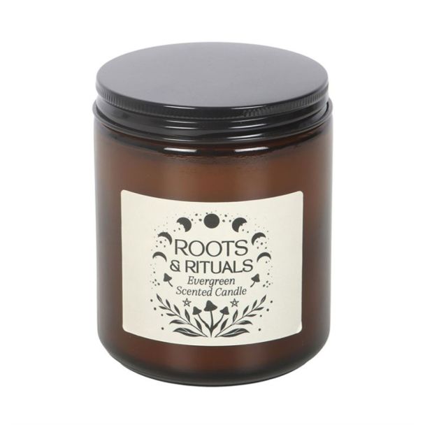 Roots & Rituals Evergreen Amber Glass Candle