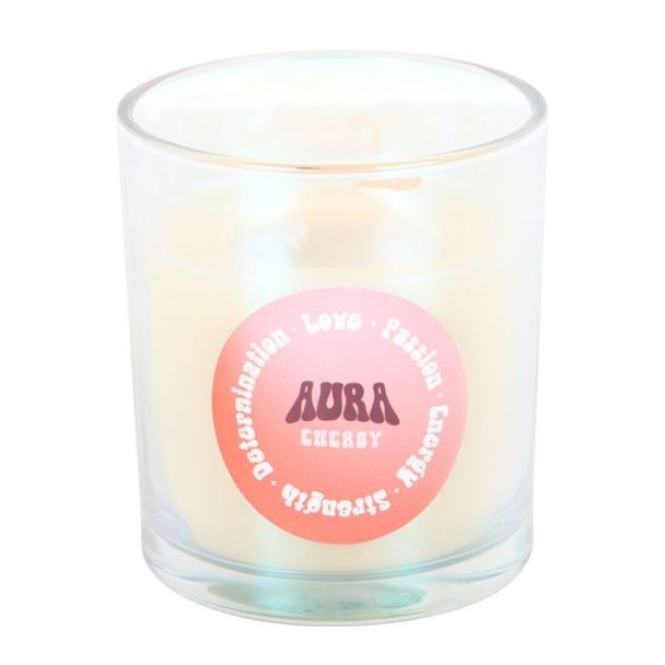 Aura Energy Juicy Raspberry Iridescent Candle