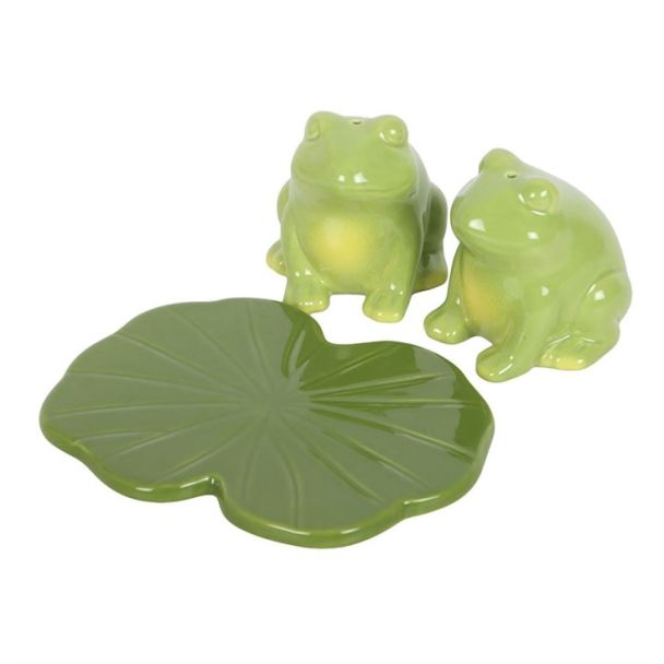 Luna Frog Salt and Pepper Shakers