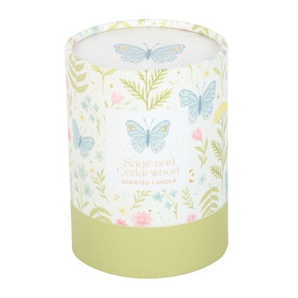 Luna Bloom Butterfly Sage and Cedarwood Candle