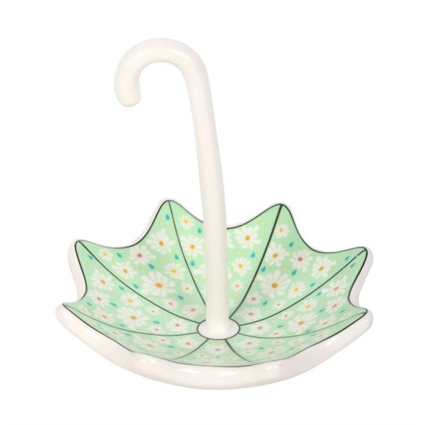 Floral Umbrella Trinket Dish