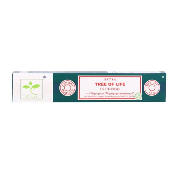 6 Packs of Tree of Life Earth Incense by Satya