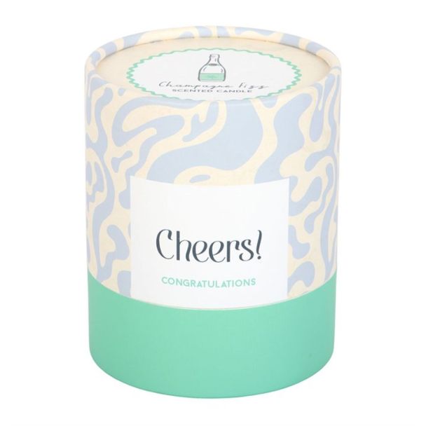 Cheers Congratulations Champagne Fizz Candle