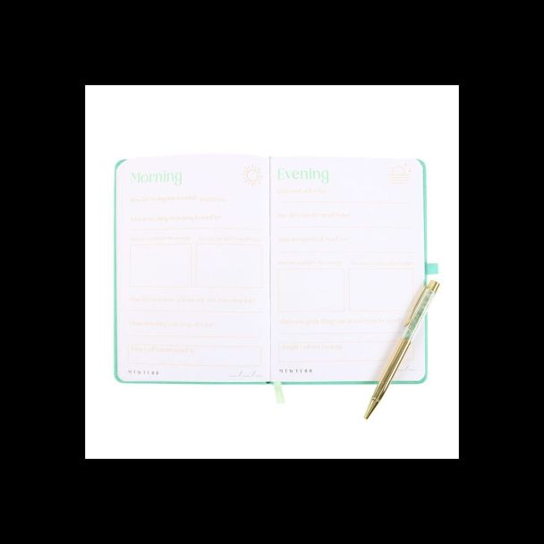 A5 Wellness Journal with Aventurine Pen