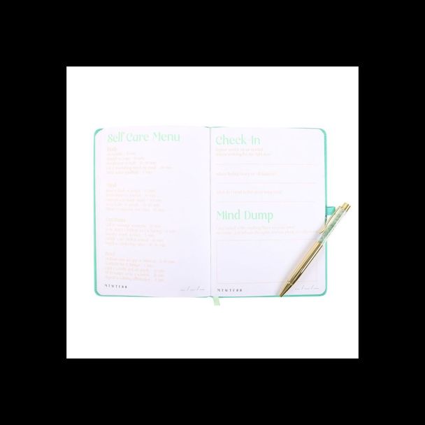 A5 Wellness Journal with Aventurine Pen