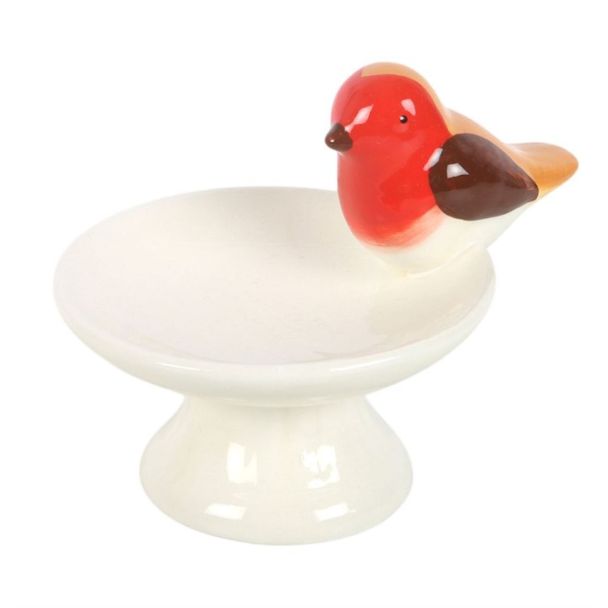 Robin Bird Bath Trinket Dish
