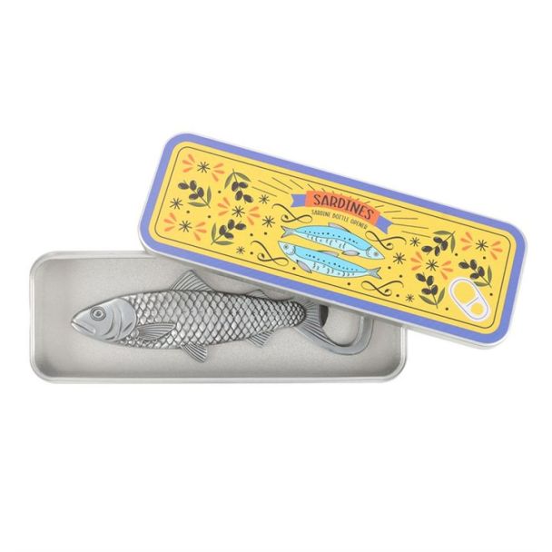 Sardine Bottle Opener in Storage Tin