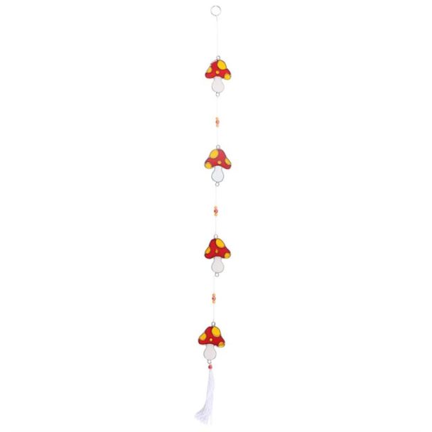 String of Mushroom Suncatchers