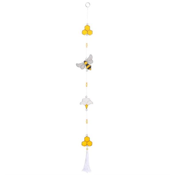 String of Bee and Honeycomb Suncatchers