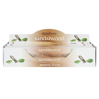 Set of 6 Packets of Elements Sandalwood Incense Sticks 