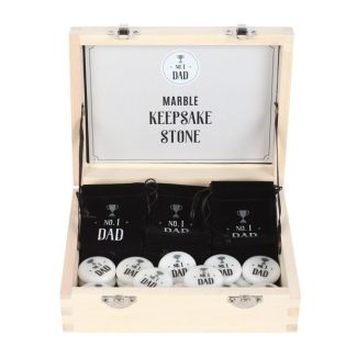 Box of 24 No. 1 Dad Marble Keepsake Stones